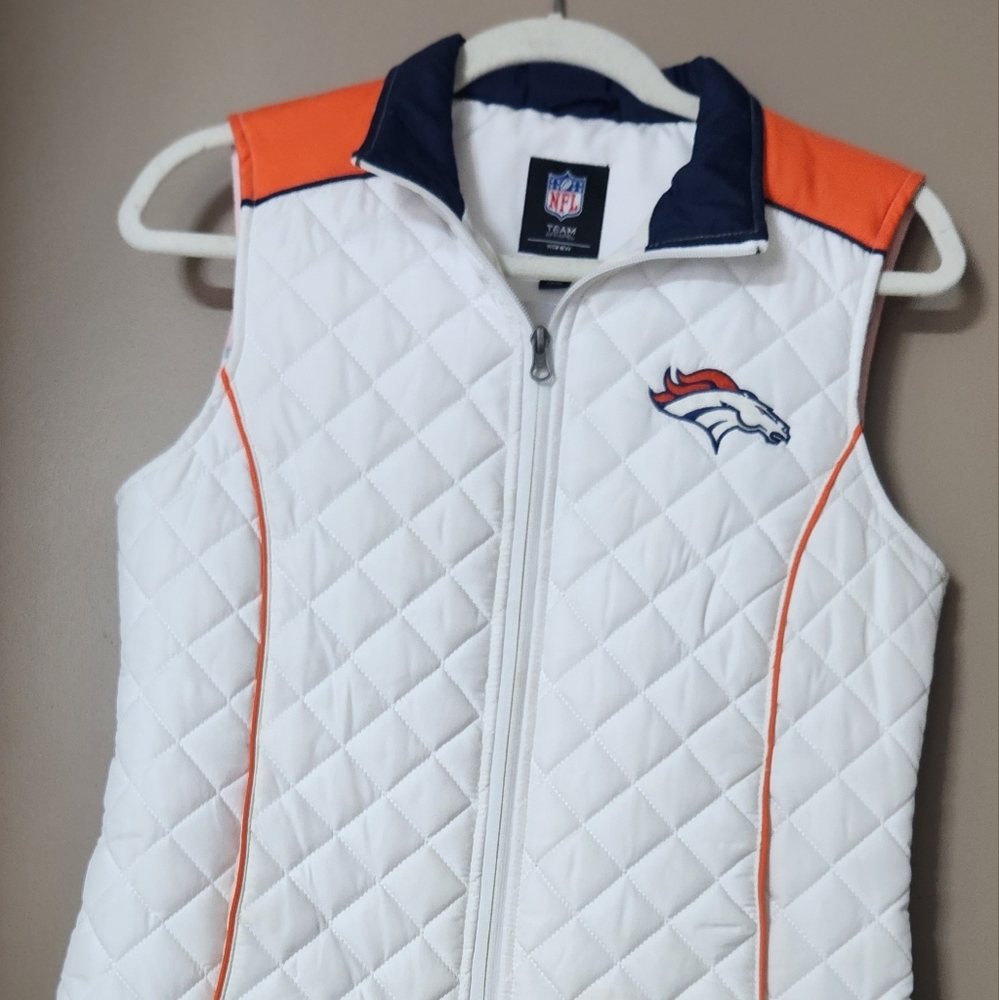 White Broncos Vest